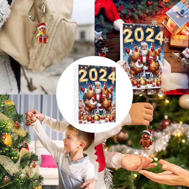 Christmas Home Ornaments 2025 Christmas Holiday Advent Calendar Advent Calendar Edition Chicken Set Christmas Hom