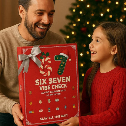 Six Seven Christmas Ornament Advent Calendar 2025 – 24-Day Holiday Countdown Box | Mini Tree Decorations Gift for Christmas Lovers