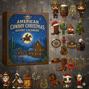 24 Western Novelty Ornaments Set | Rustic Christmas Tree Decor | Cowboy Farmhouse Collection | Plastic Mini Figures