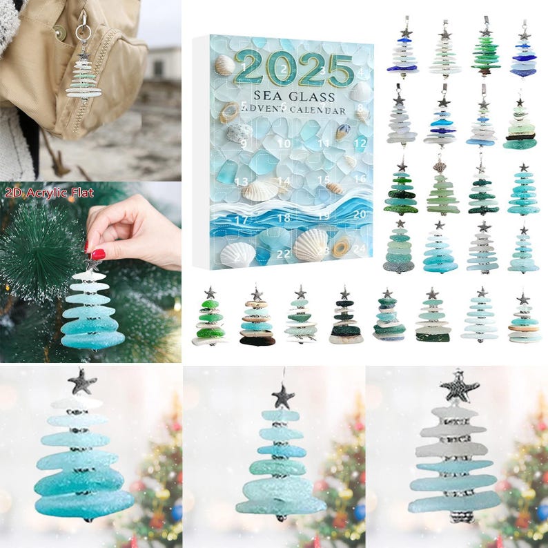 2025 Christmas Tree Countdown Ornament Set 24 Day Countdown Calendar Children's Christmas Gift A Christmas Present For Children Friends