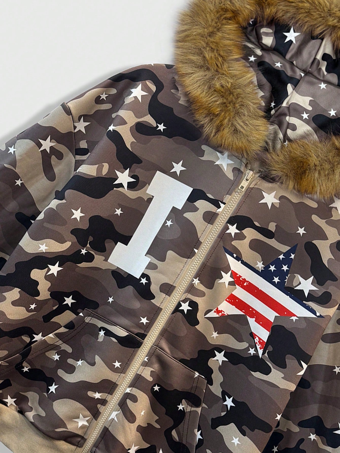 Men's Casual Camouflage Print Hooded