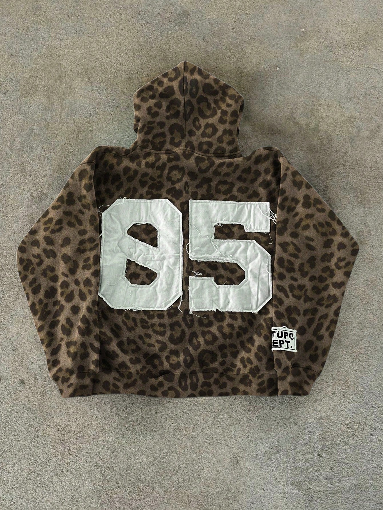 Y2K Vintage Leopard Zip-Up Hoodie