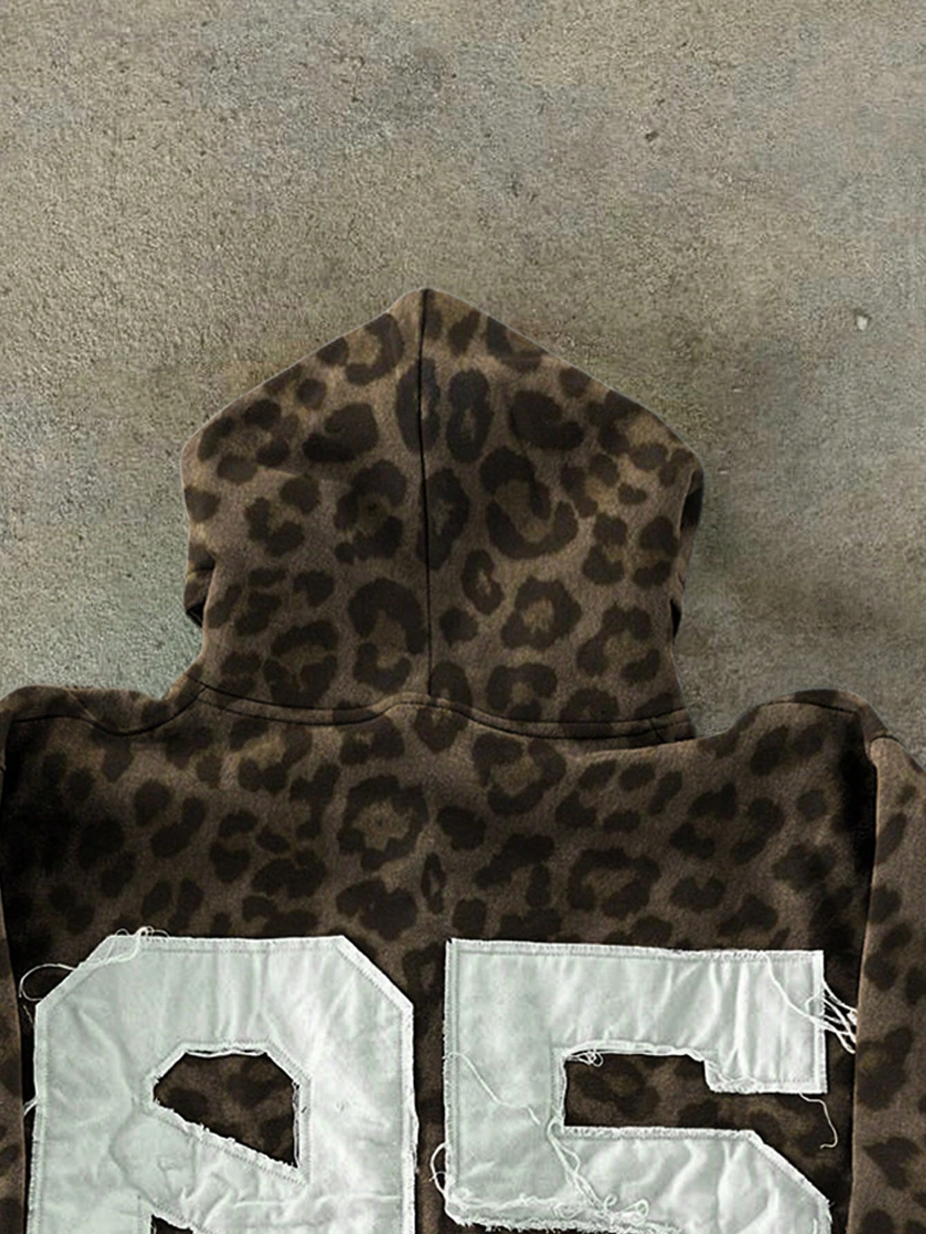 Y2K Vintage Leopard Zip-Up Hoodie