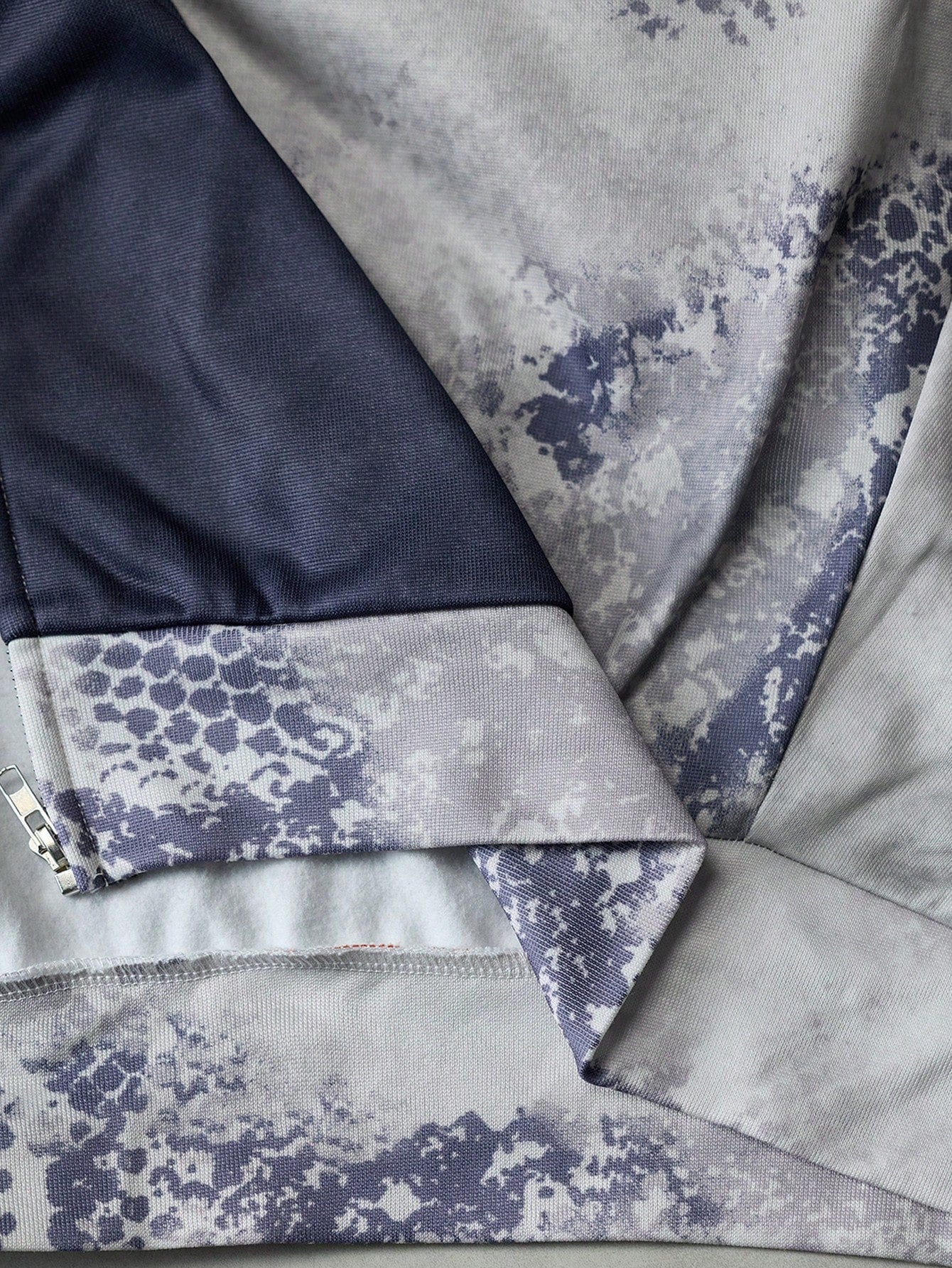Chinese Print Plush Hooded Cropped Cardigan