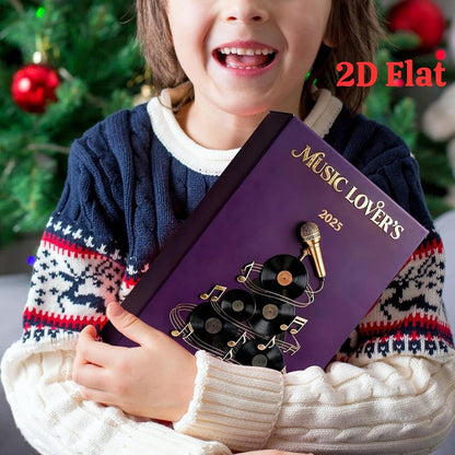 Advent Calendar 2025 For Music Lovers 24 Days 2d Acrylic Musical Instrument Ornamentscute Music Figures Xmas Tree Decorgift For Musicians