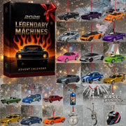 Legendary Machines Advent Calendar 2025 Christmas Ornaments Set For Family Legendary Machines Diecast Cars For Boys Gift For Car Lover