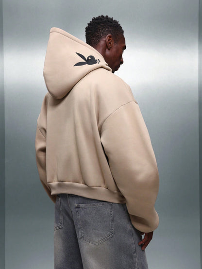 Men's Bunny Logo Crop Urban Hoodie