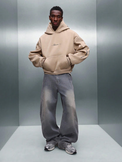 Men's Bunny Logo Crop Urban Hoodie
