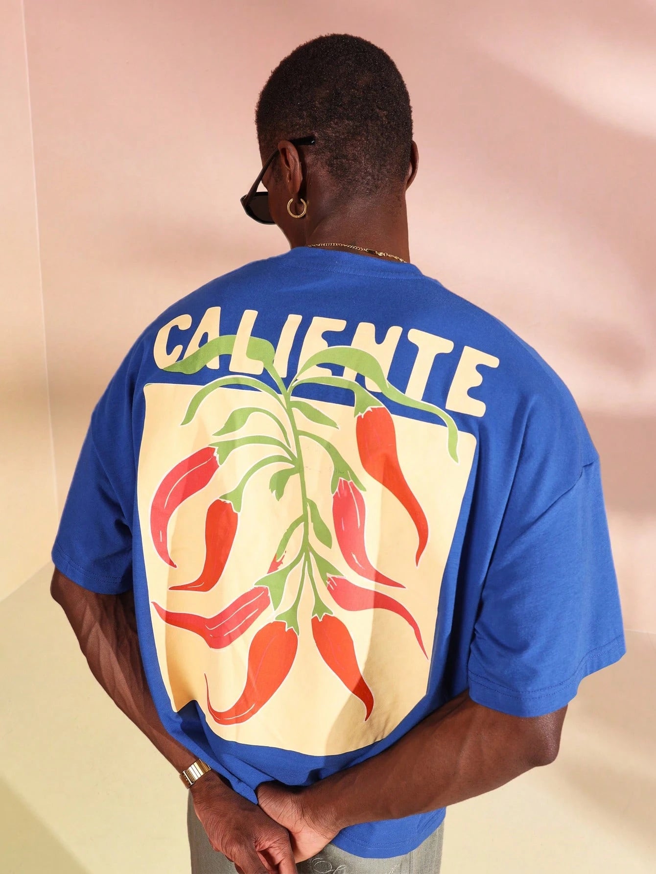 Sumwon Caliente Chili Pepper Oversized Cotton Tee