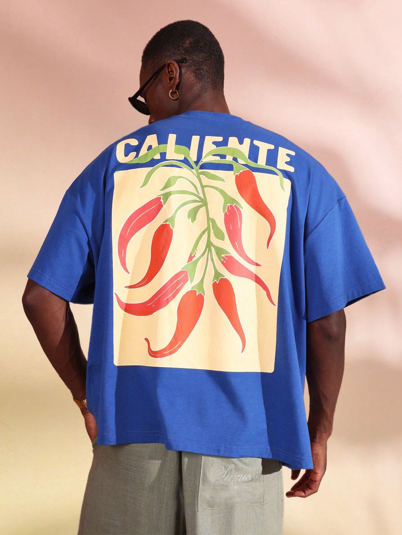 Sumwon Caliente Chili Pepper Oversized Cotton Tee