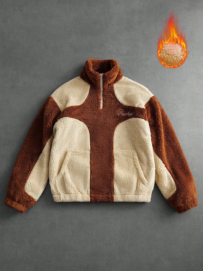 Men's Minimalist Half-Zip Fleece Sweatshirt