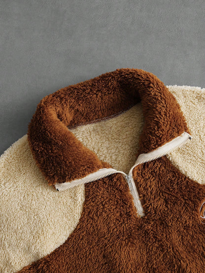 Men's Minimalist Half-Zip Fleece Sweatshirt