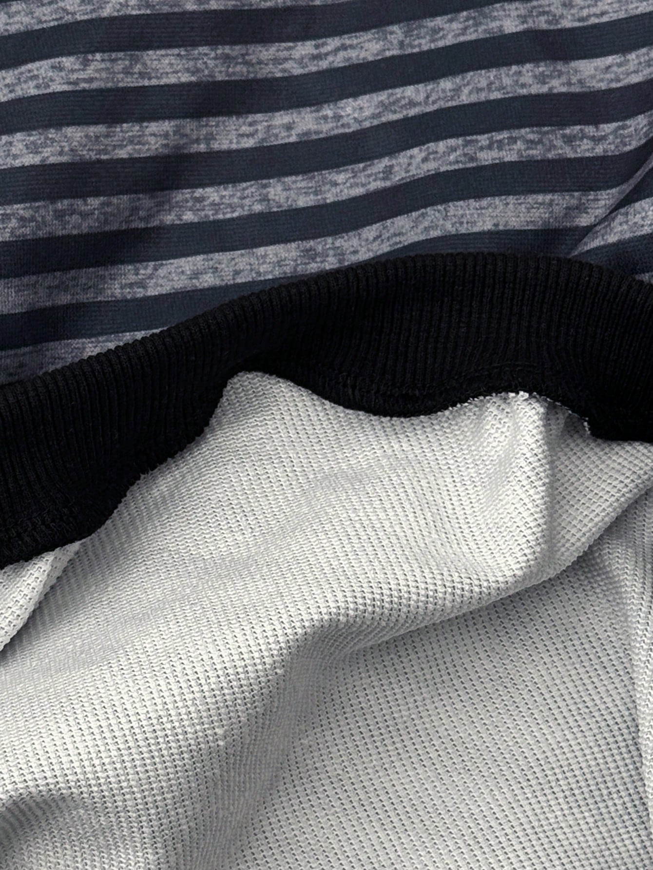 Women's Knitted V-Neck Striped Long Sleeve Sweatshirt Hoodie