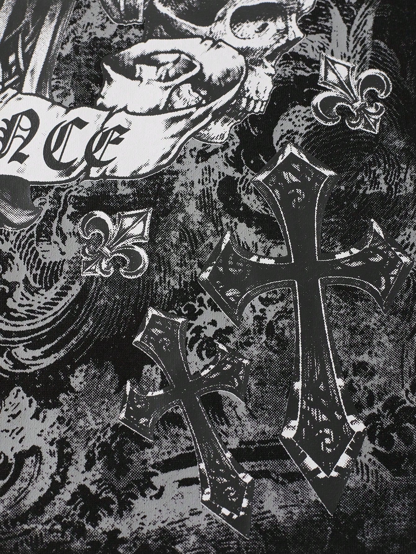 Men Retro Graphic Loose Fit Hoodie