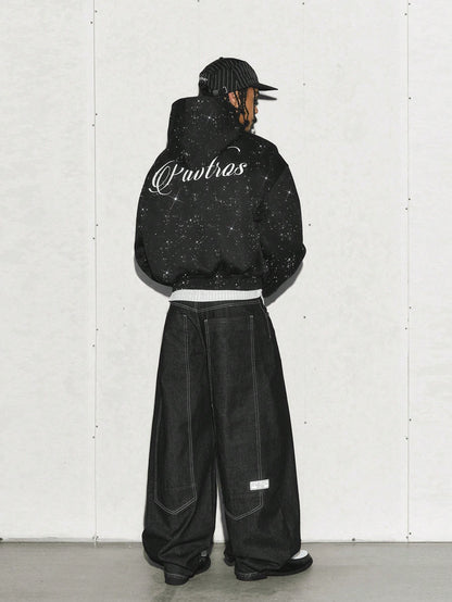 Streetwear Oversized Zip-Up Hoodie