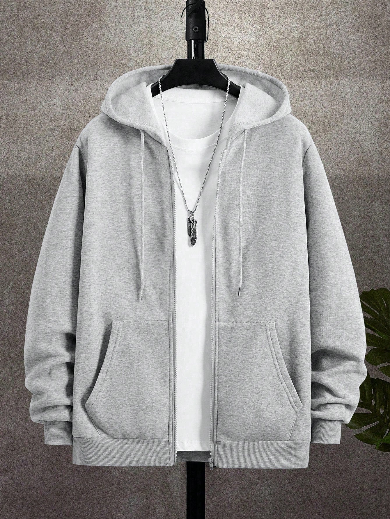 Men's Cool Biker Graphic Zip-Up Autumn Winter Hoodie