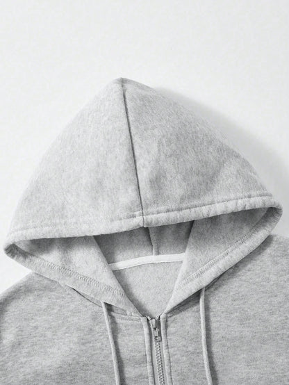 Men's Cool Biker Graphic Zip-Up Autumn Winter Hoodie