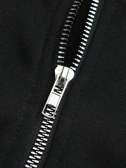 Men's Graphic Fleece Hoodie with Faux Fur Collar