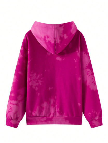 Women's Casual Contrast Color Loose Fit Winter Hoodie