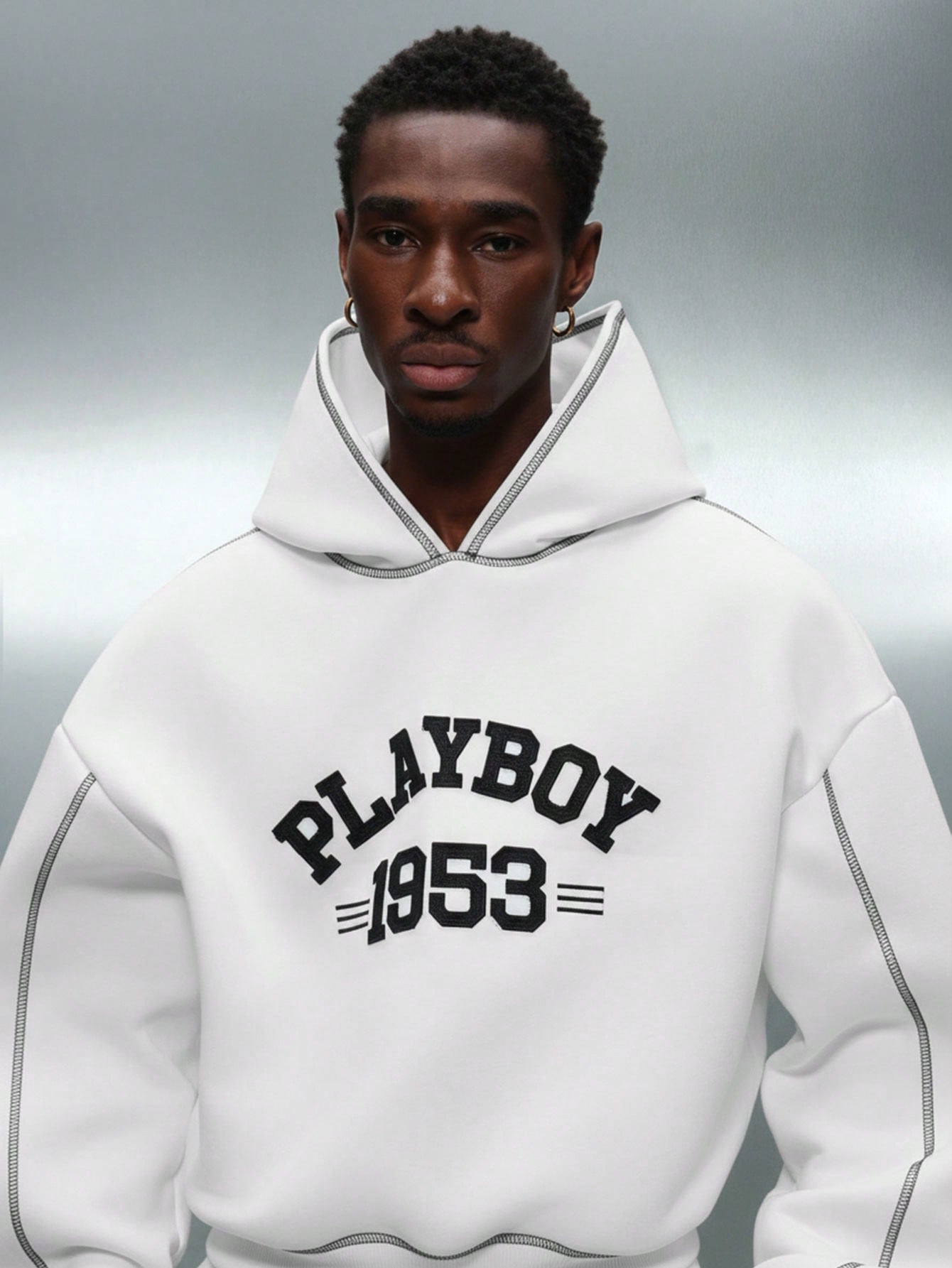 Playboy X Sumwon Crop Fit Heritage Bunny Logo Hoodie