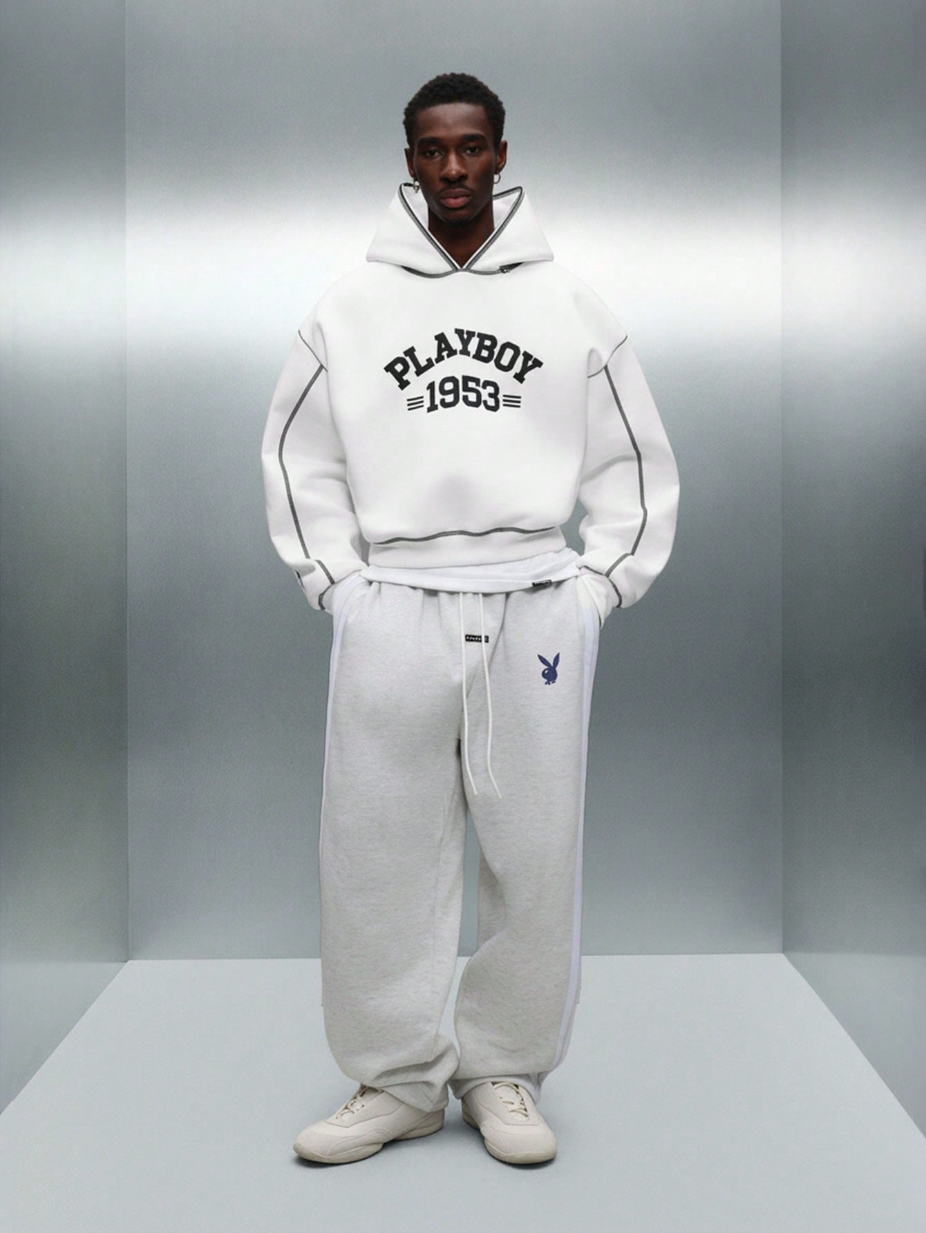Playboy X Sumwon Crop Fit Heritage Bunny Logo Hoodie