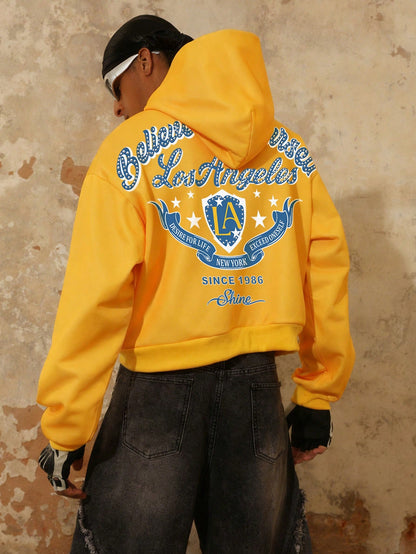 Men's City Street Hiking Graphic Hoodie