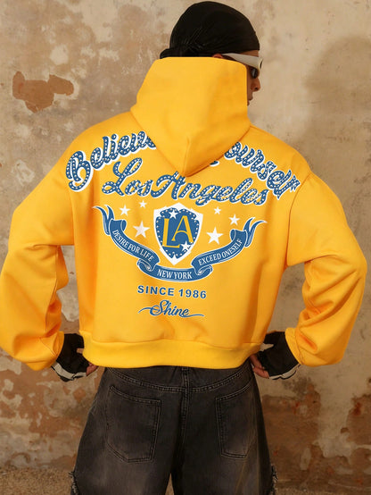 Men's City Street Hiking Graphic Hoodie