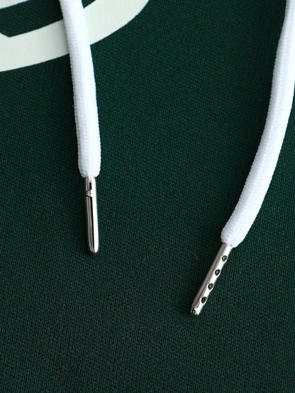 Men's Color Block Drawstring Casual Hooded