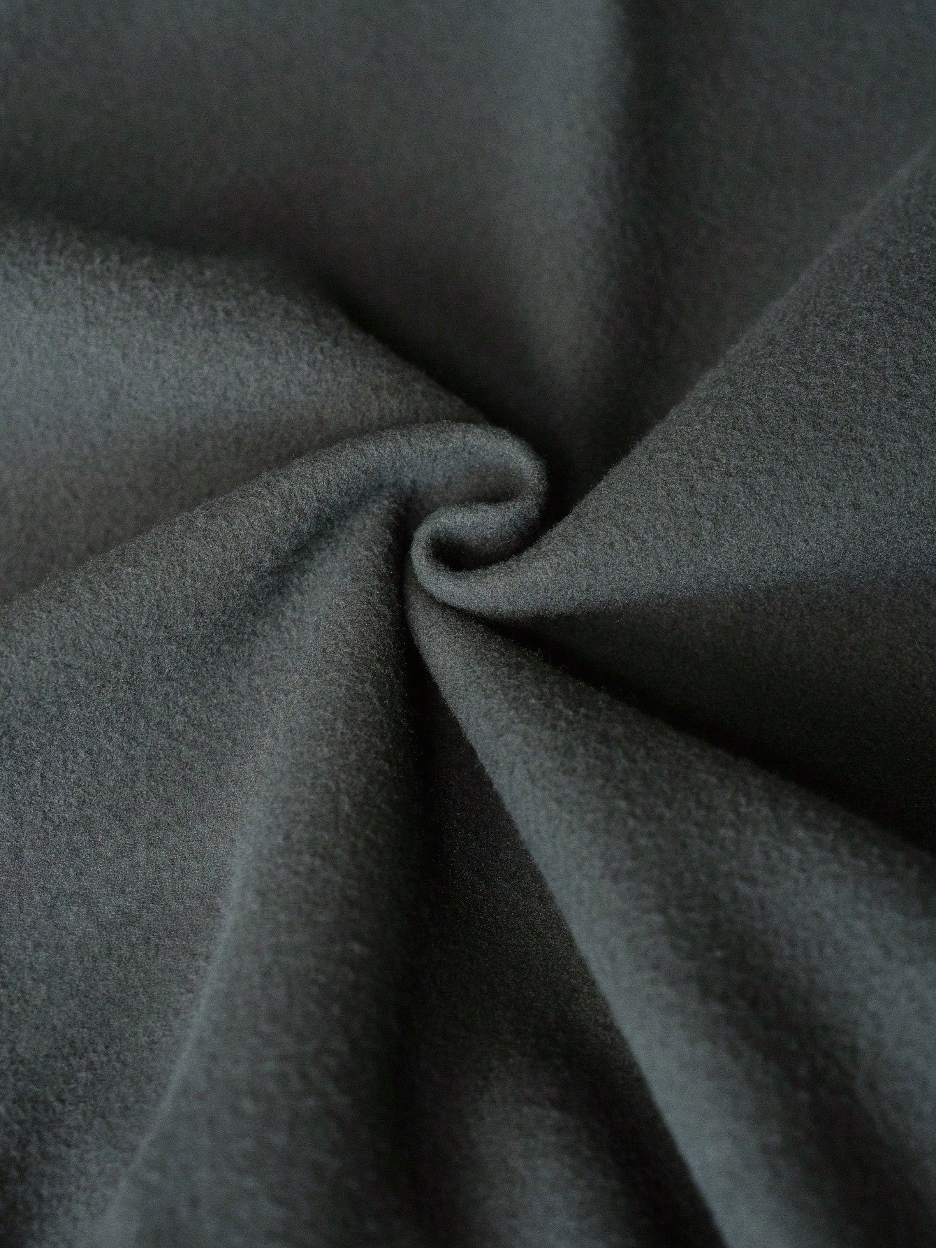 Men's Minimalist Dark Grey Cropped Hoodie