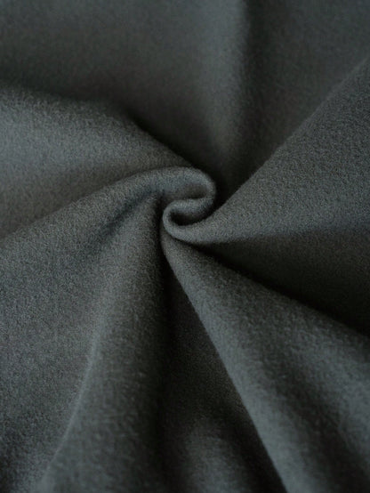 Men's Minimalist Dark Grey Cropped Hoodie