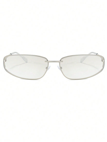 Oval Frameless Y2K Retro Chic Fashion Glasses