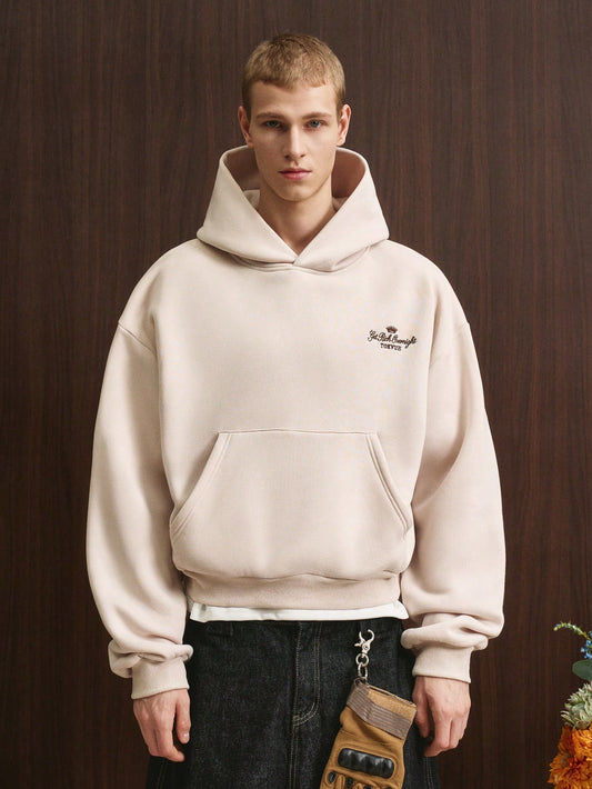 Men's Casual Drop Shoulder Loose Fit Comfortable Hoodie