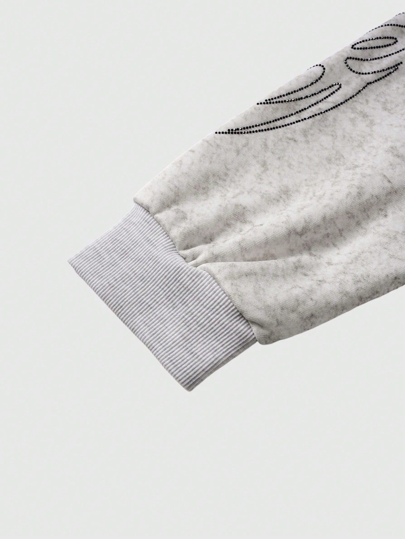 Men's Casual Retro Rhinestone Embellished Hoodie