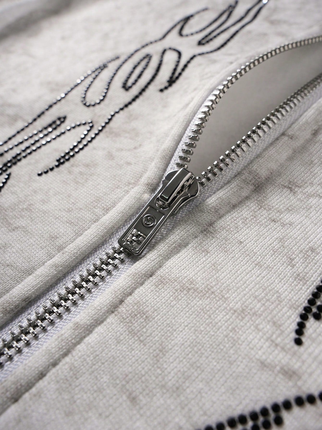 Men's Casual Retro Rhinestone Embellished Hoodie