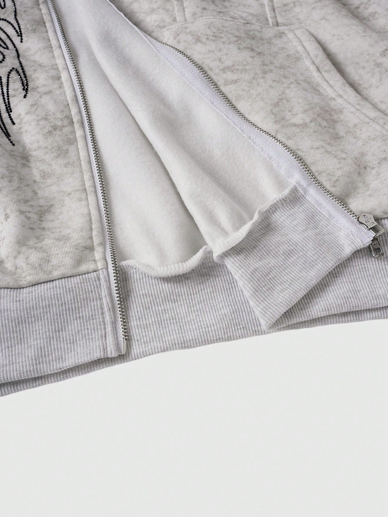 Men's Casual Retro Rhinestone Embellished Hoodie