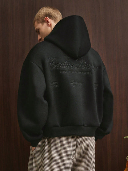 Men's Casual Embroidered Fashion Hoodie Autumn Winter