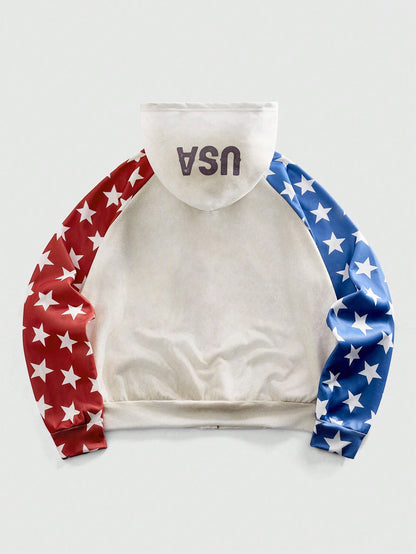 Men's Graphic Zip-Up Winter Hoodie