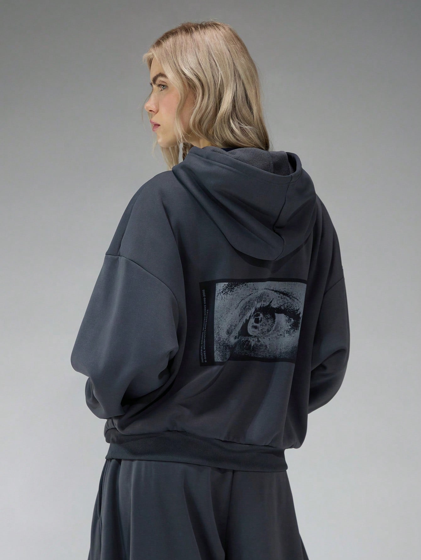 Women's Super Oversized Y2K Hoodie with Back Graphic