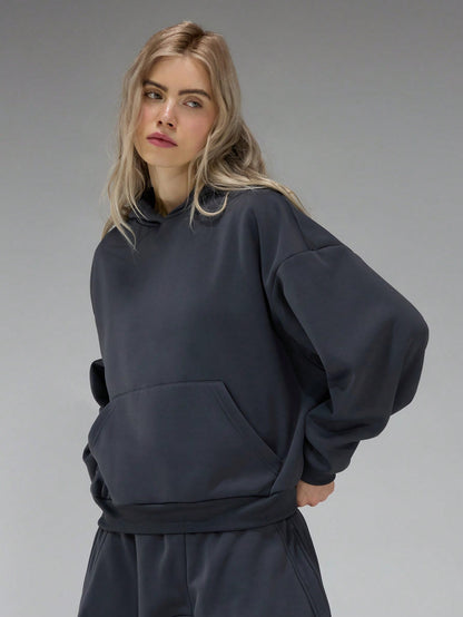 Women's Super Oversized Y2K Hoodie with Back Graphic