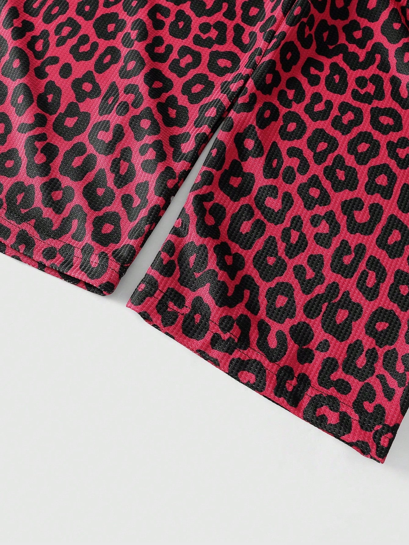 Street Life Red Leopard Print Long Sleeve Tee