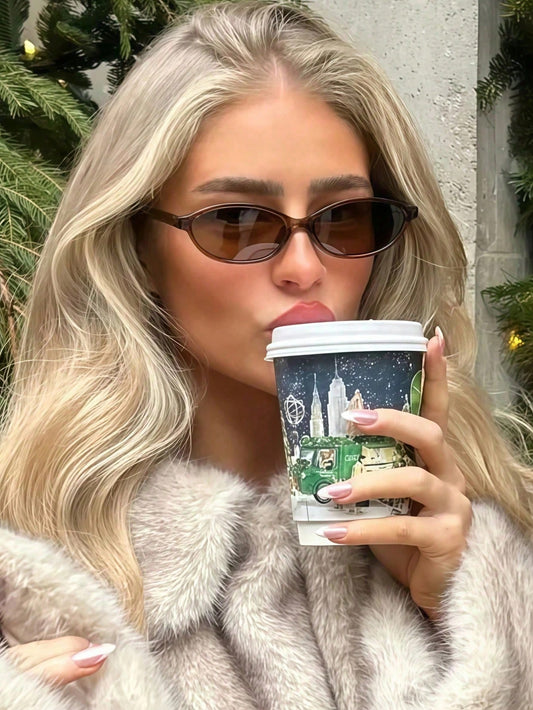 Retro Oval Small Frame Unisex Fashion Street Glasses