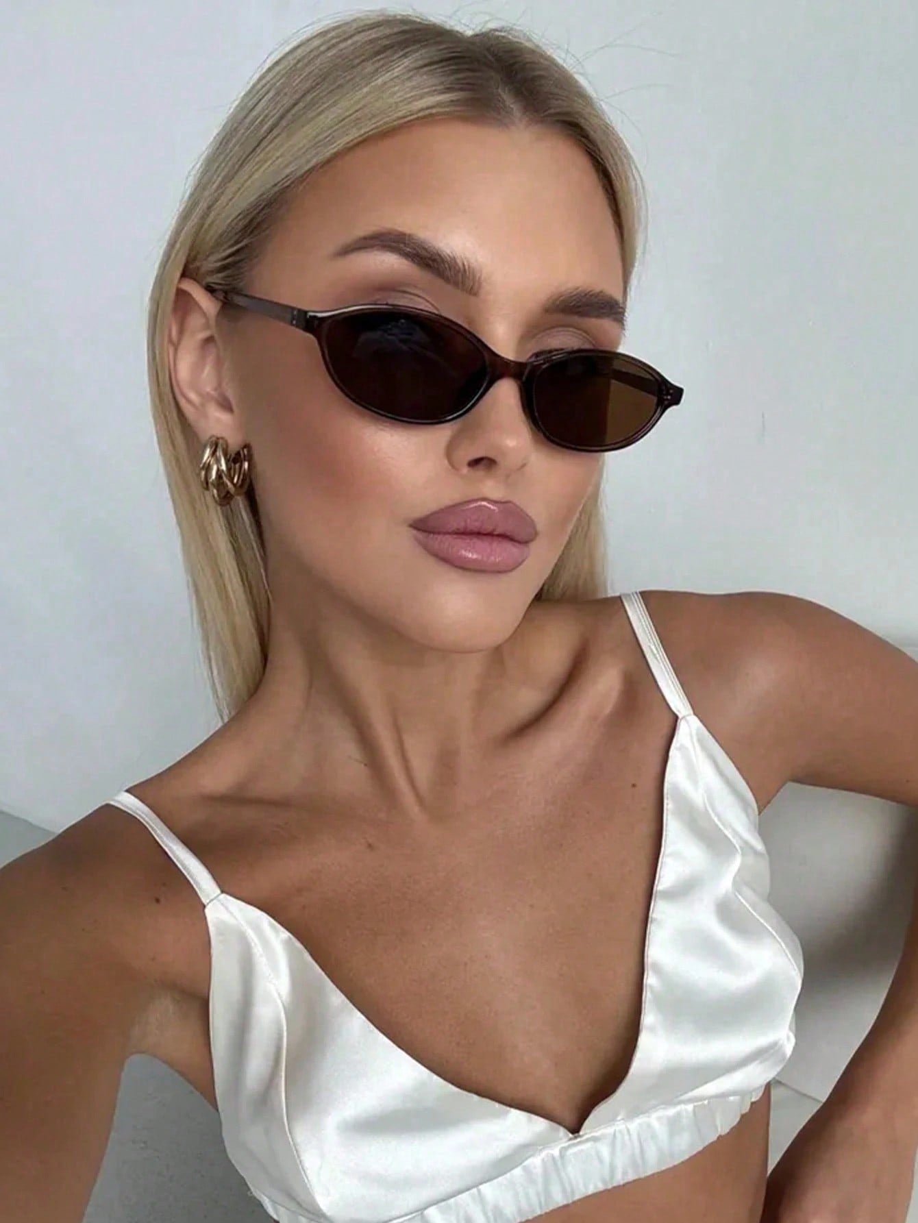 Retro Oval Small Frame Unisex Fashion Street Glasses