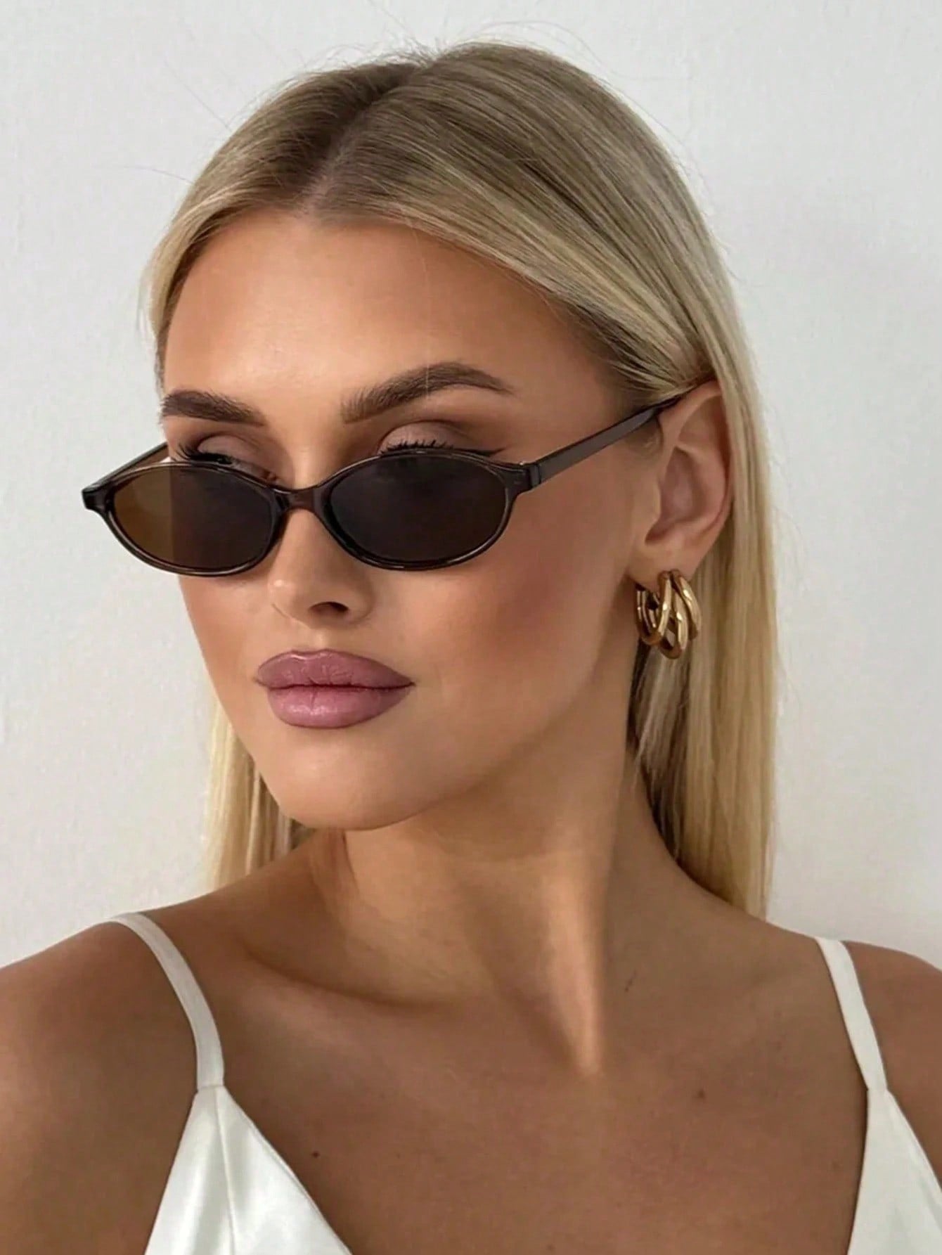 Retro Oval Small Frame Unisex Fashion Street Glasses