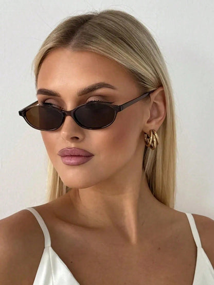 Retro Oval Small Frame Unisex Fashion Street Glasses