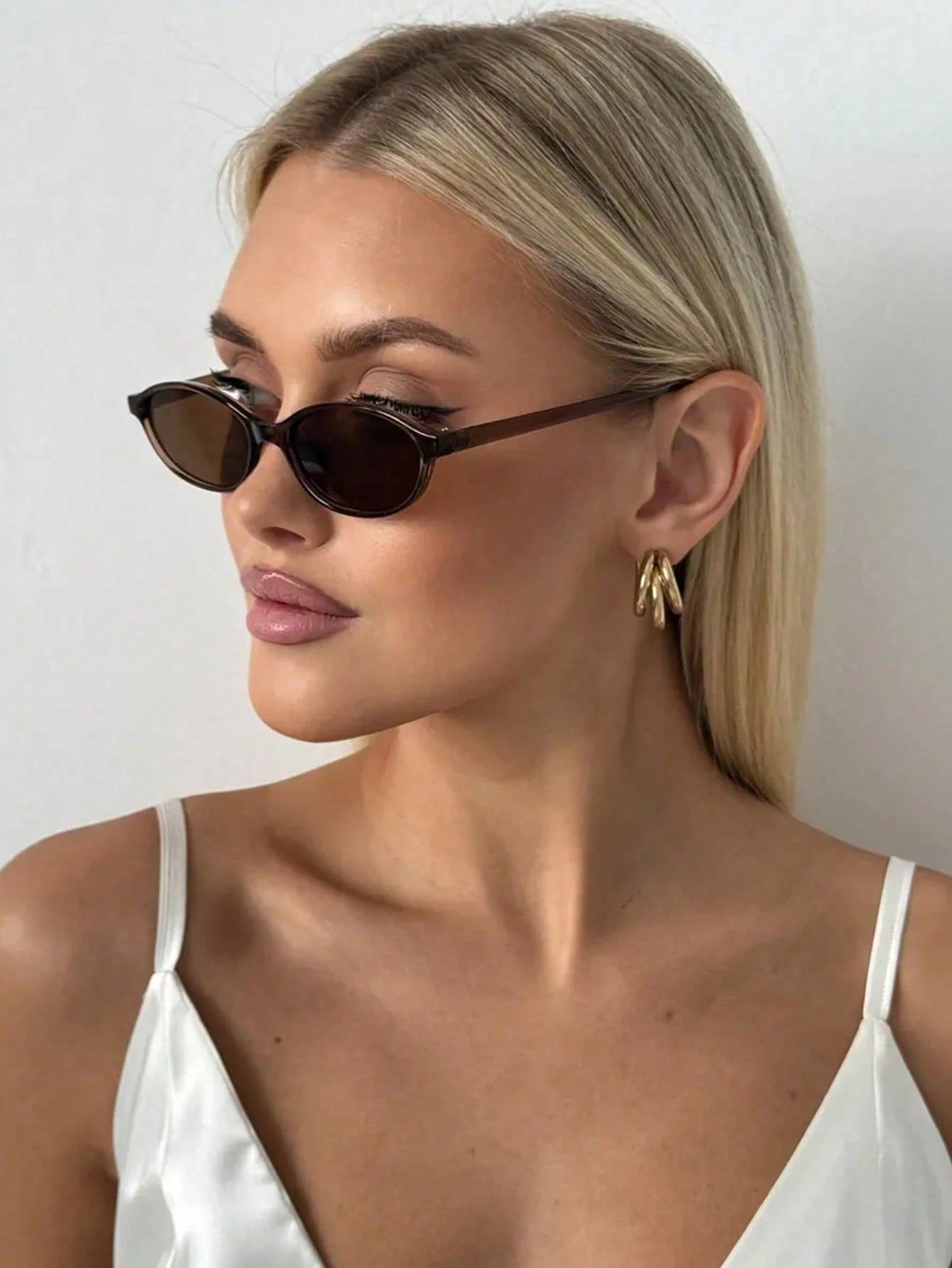 Retro Oval Small Frame Unisex Fashion Street Glasses
