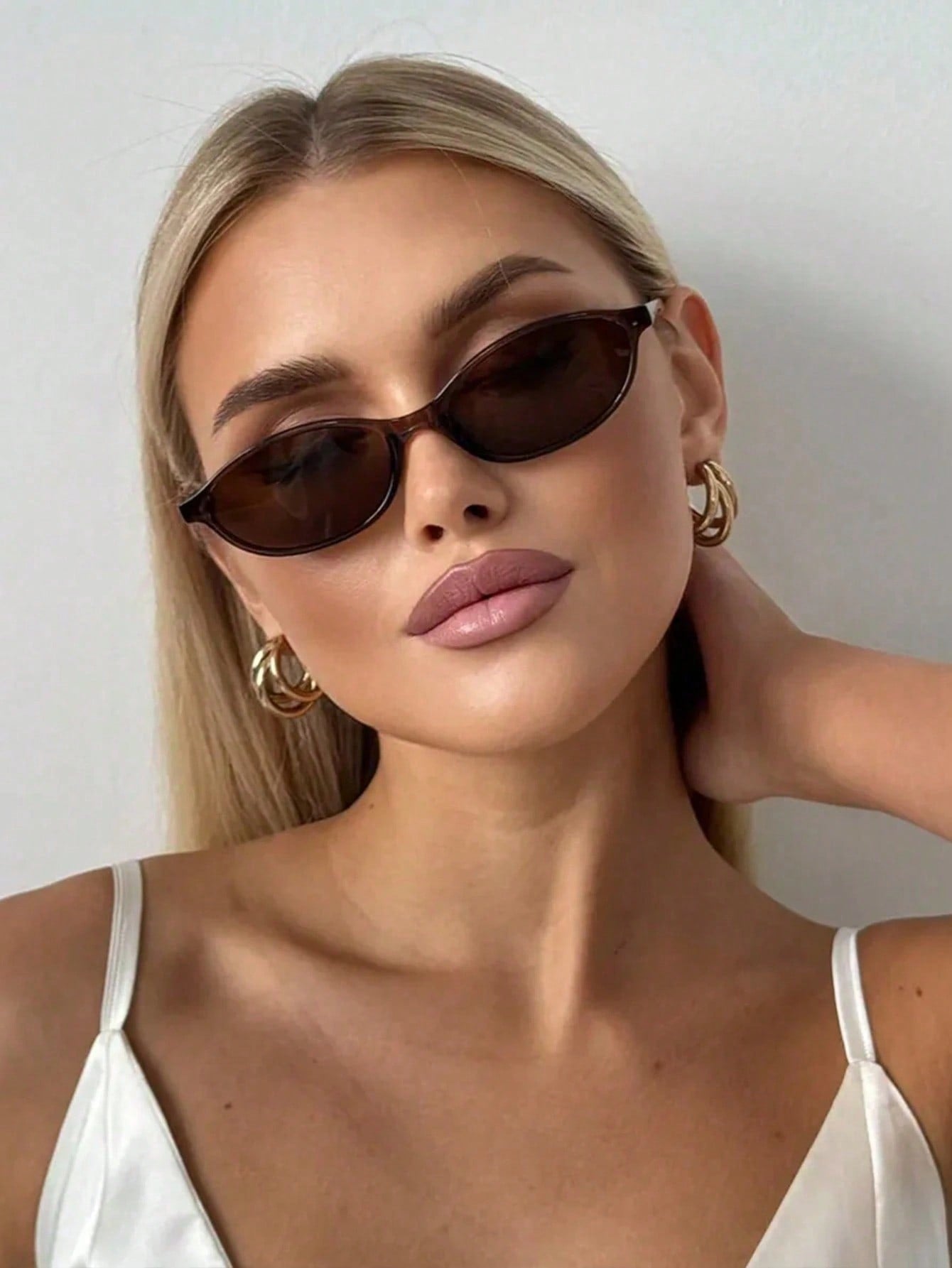 Retro Oval Small Frame Unisex Fashion Street Glasses