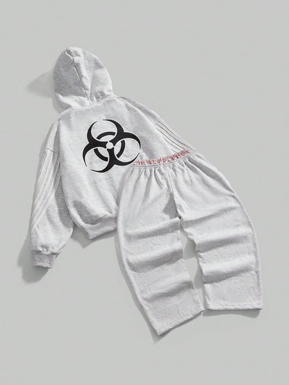 Women's Y3K Dual Waist Streetwear Hoodie and Pants Set