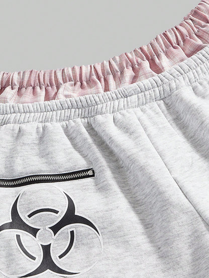 Women's Y3K Dual Waist Streetwear Hoodie and Pants Set