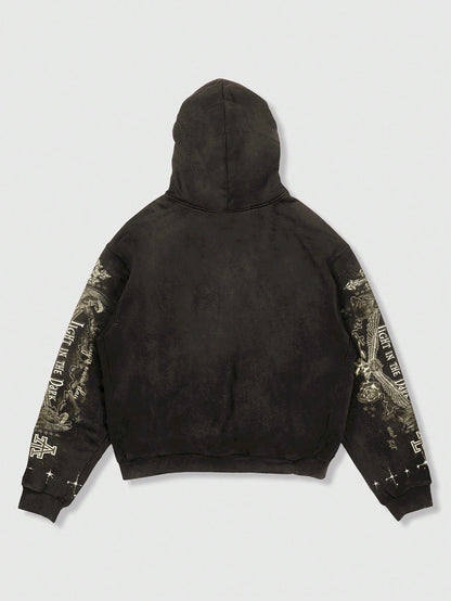 Men's Street Graphic Print Y2K Long Sleeve Sweatshirt