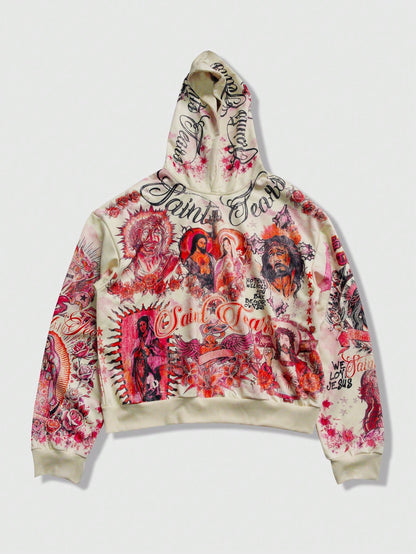 Men's Casual Street Graphic Print Hoodie